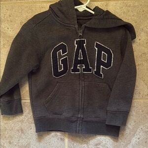 GAP Gray Zip-Up Hoodie Sweatshirt Classic Style size 4 years